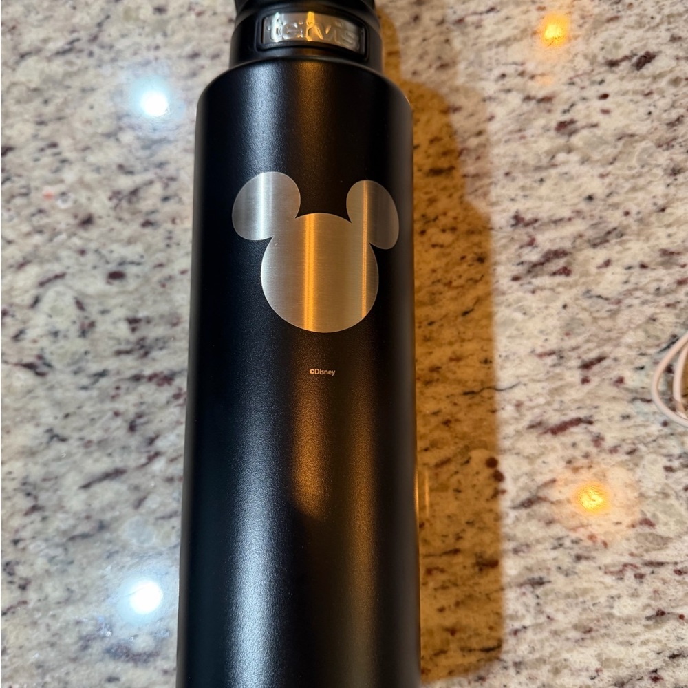 Disney Black tervis with Silver Mickey Icon 40oz